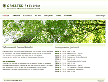 Tablet Screenshot of graestedfrikirke.dk